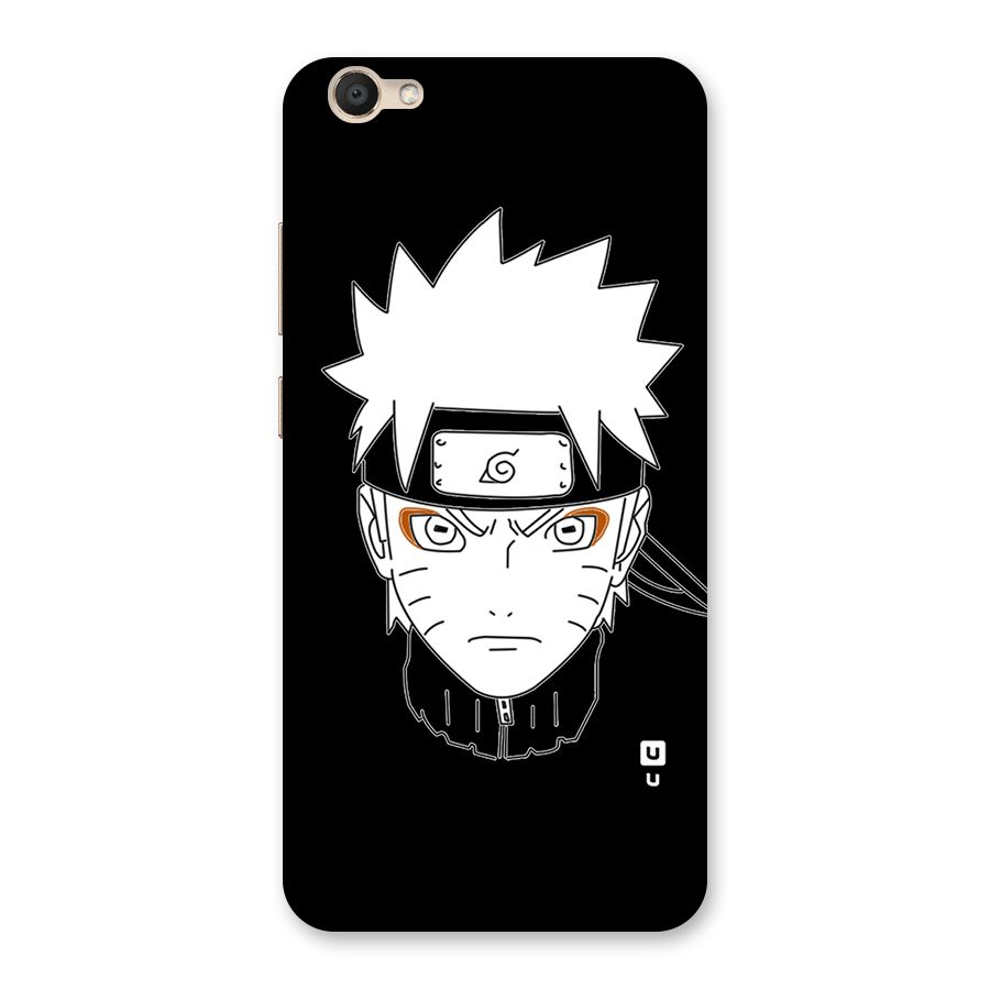 Naruto Black and White Art Back Case for Vivo V5