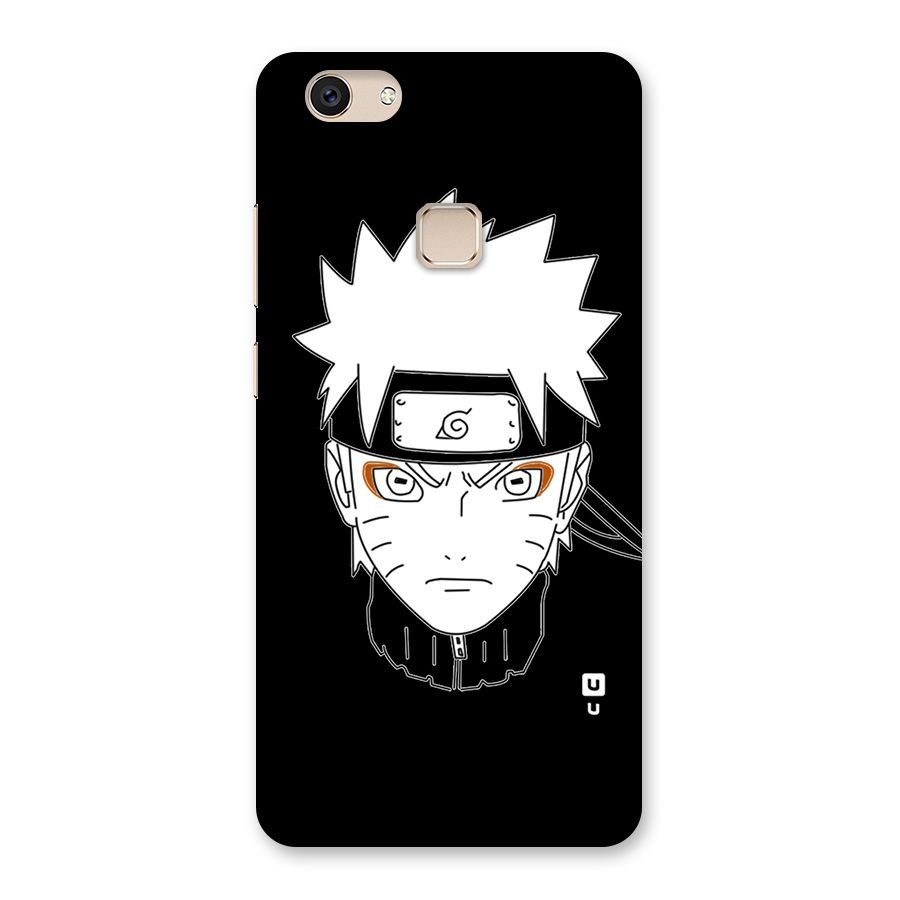 Naruto Black and White Art Back Case for Vivo V7