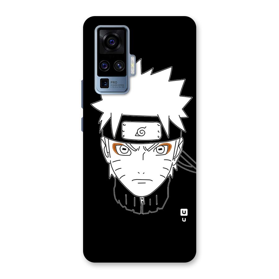 Naruto Black and White Art Back Case for Vivo X50 Pro