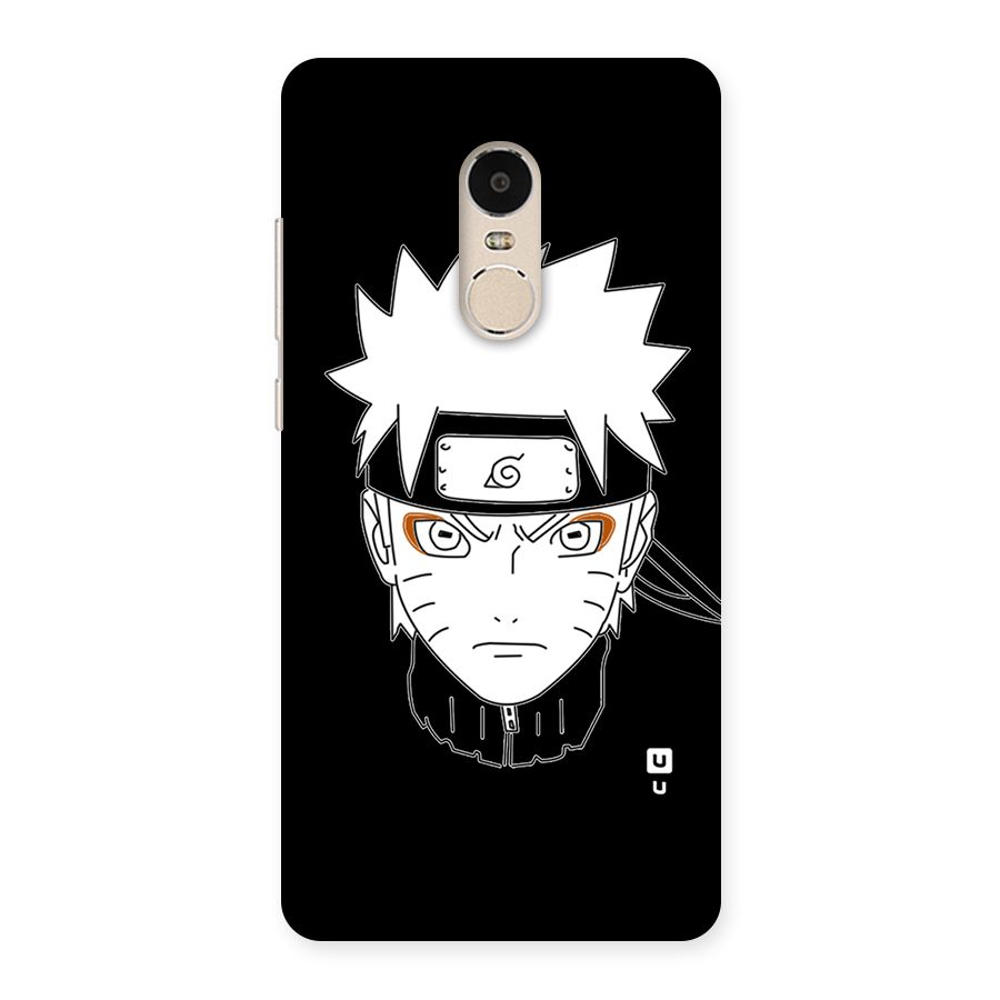 Naruto Black and White Art Back Case for Xiaomi Redmi Note 4