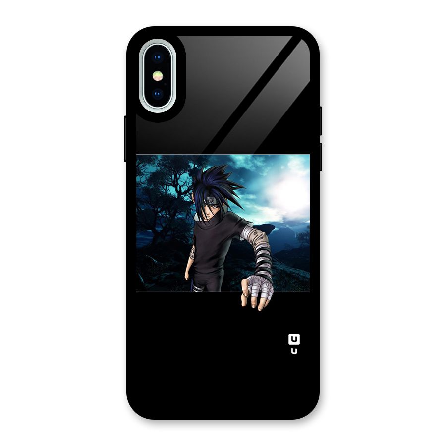 Naruto Cool Anime Night Glass Back Case for iPhone XS