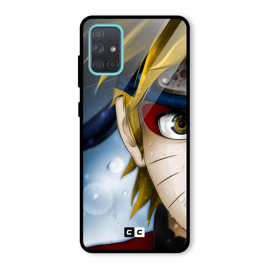 Naruto Facing Glass Back Case for Galaxy A71