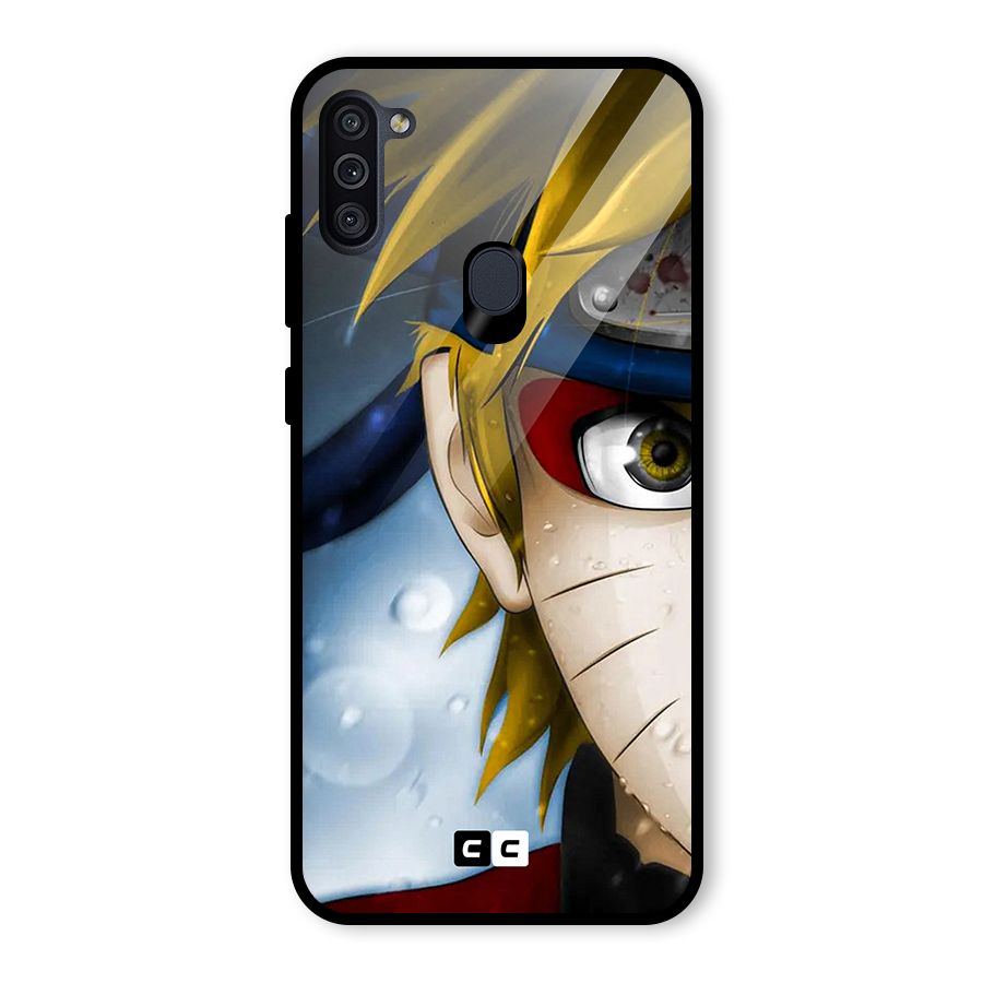 Naruto Facing Glass Back Case for Galaxy M11