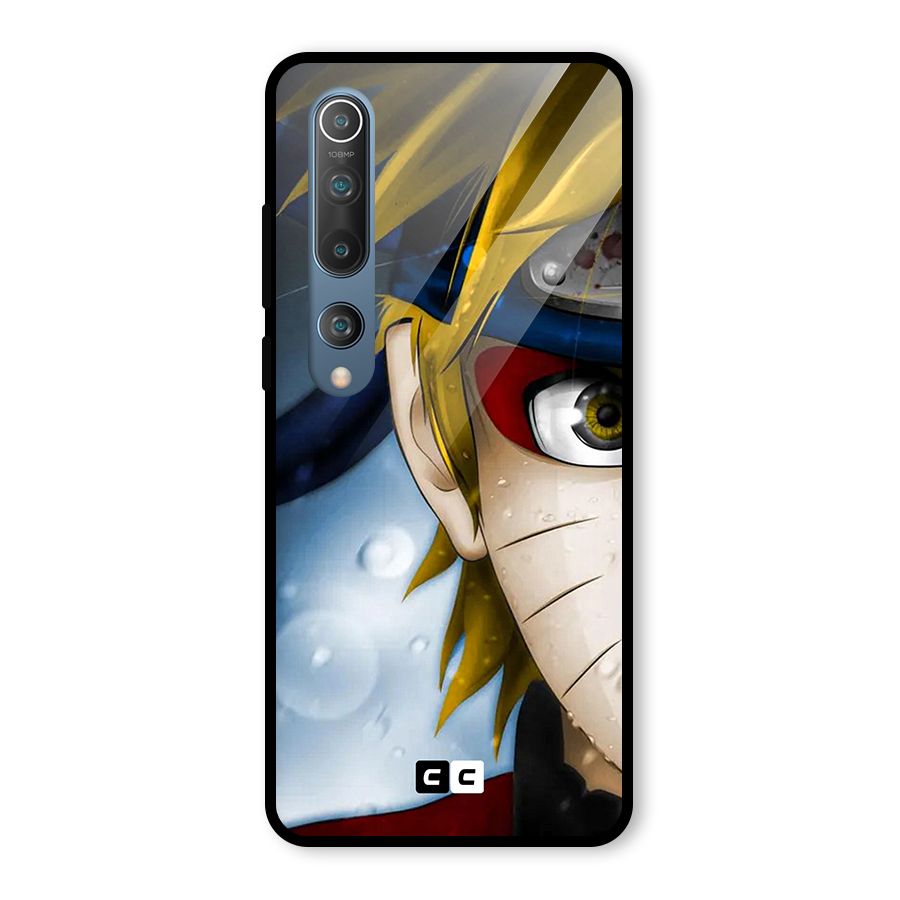 Naruto Facing Glass Back Case for Mi 10