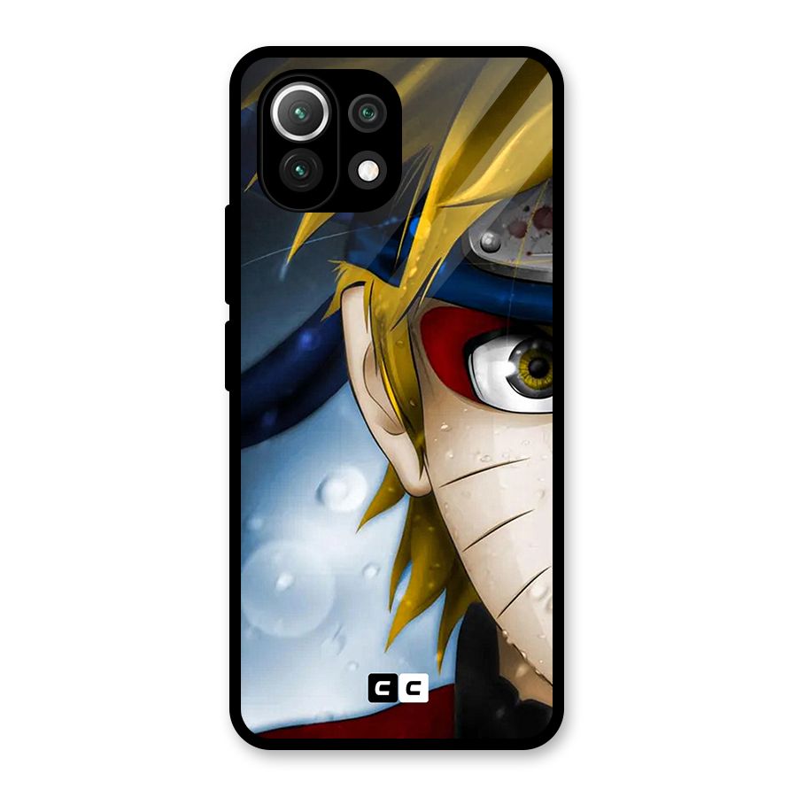 Naruto Facing Glass Back Case for Mi 11 Lite