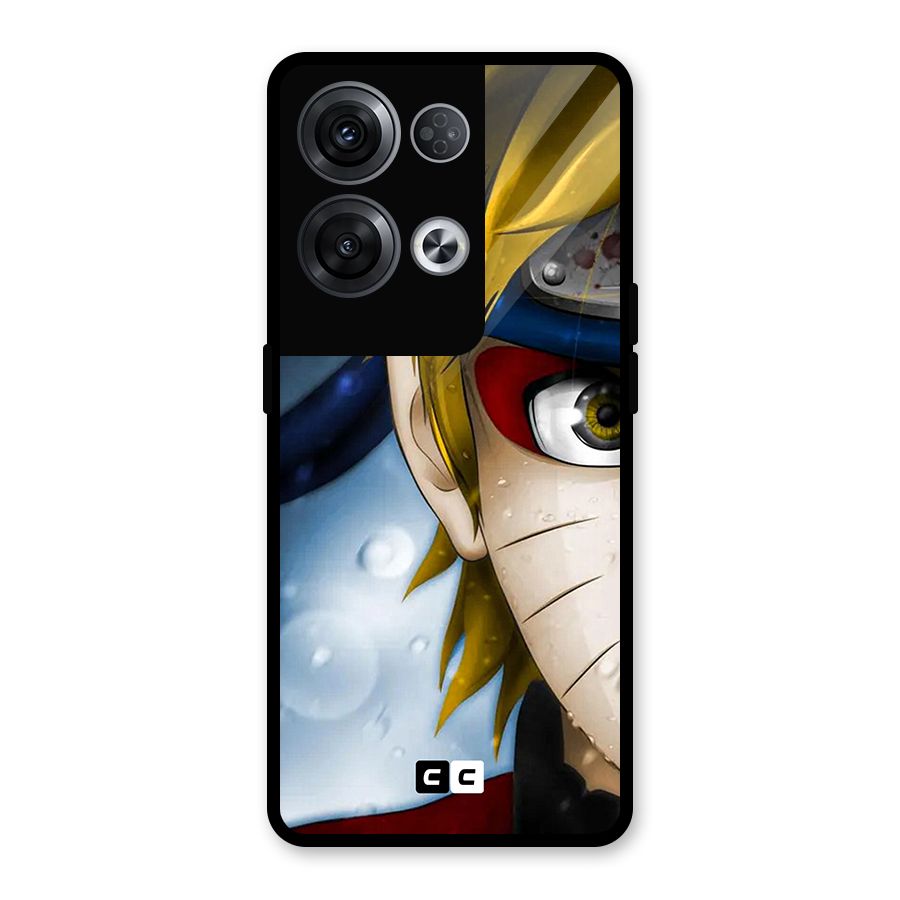 Naruto Facing Glass Back Case for Oppo Reno8 Pro 5G