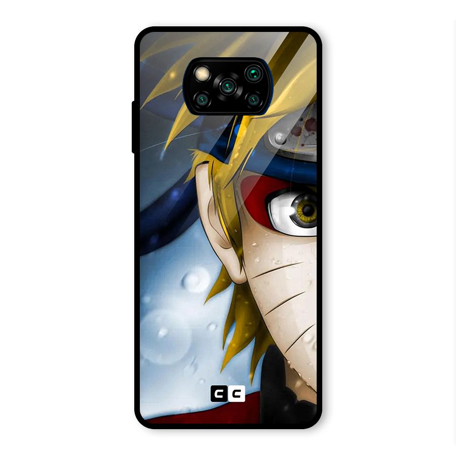 Naruto Facing Glass Back Case for Poco X3 Pro