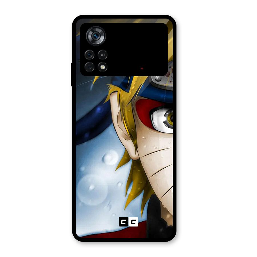 Naruto Facing Glass Back Case for Poco X4 Pro 5G