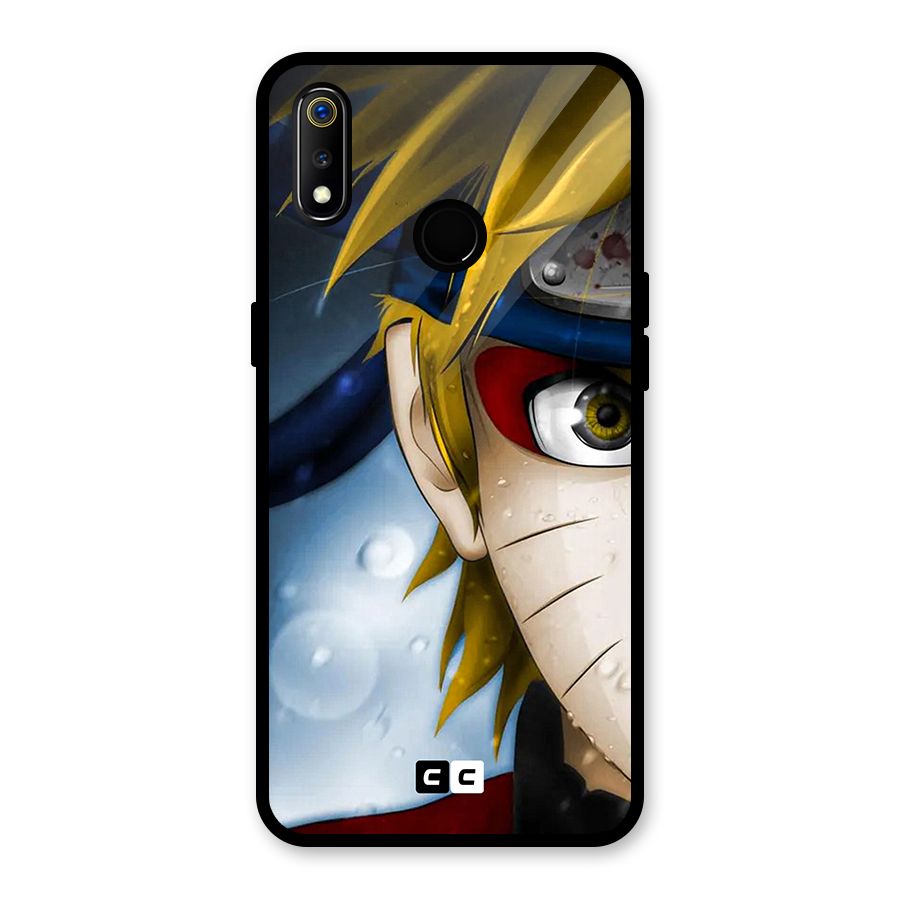 Naruto Facing Glass Back Case for Realme 3i