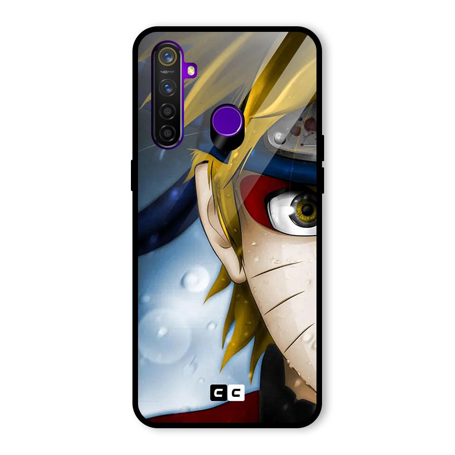 Naruto Facing Glass Back Case for Realme 5 Pro