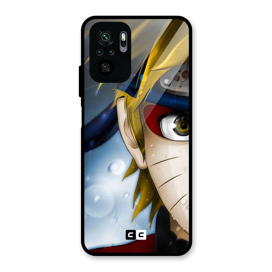Naruto Facing Glass Back Case for Redmi Note 10S