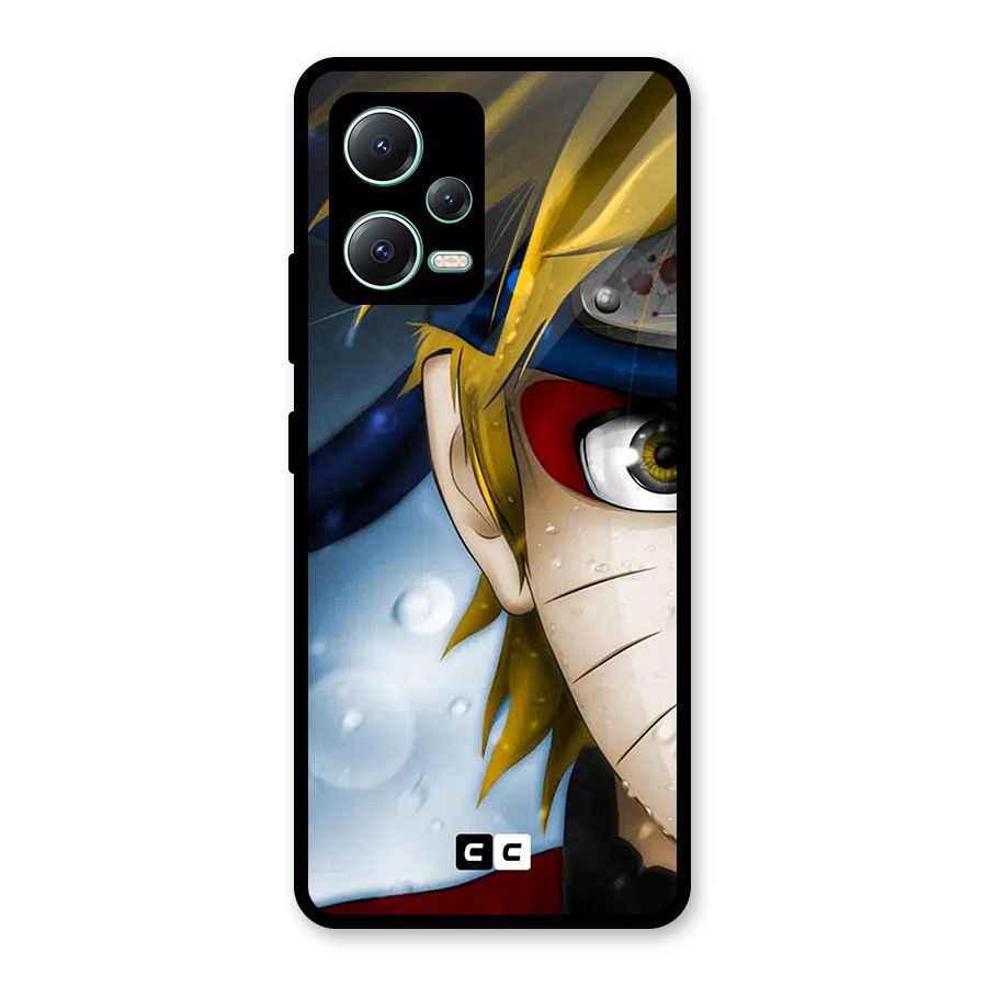 Naruto Facing Glass Back Case for Redmi Note 12 5G