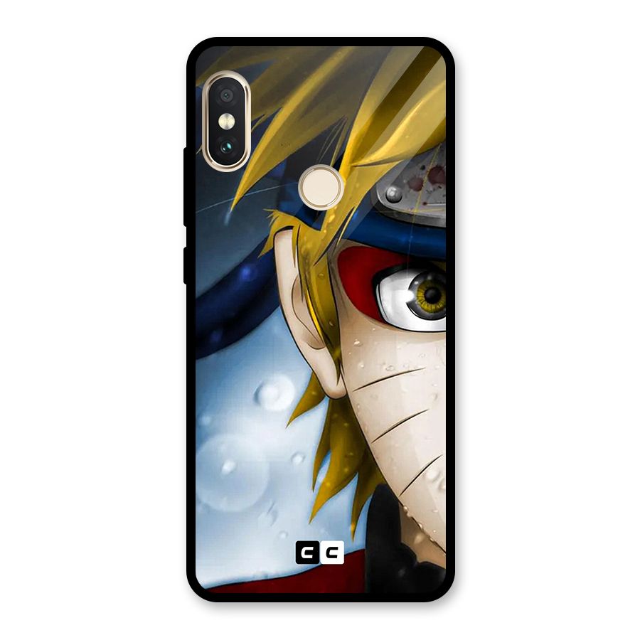 Naruto Facing Glass Back Case for Redmi Note 5 Pro