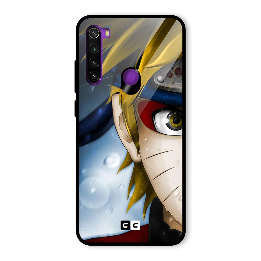 Naruto Facing Glass Back Case for Redmi Note 8