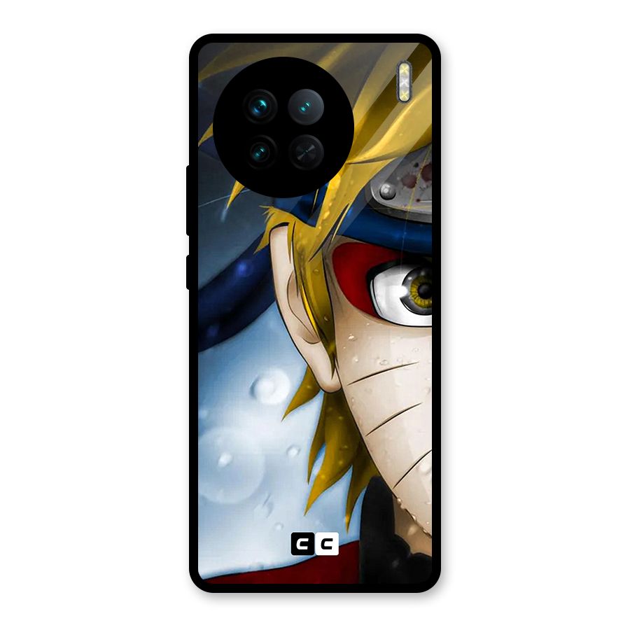 Naruto Facing Glass Back Case for Vivo X90