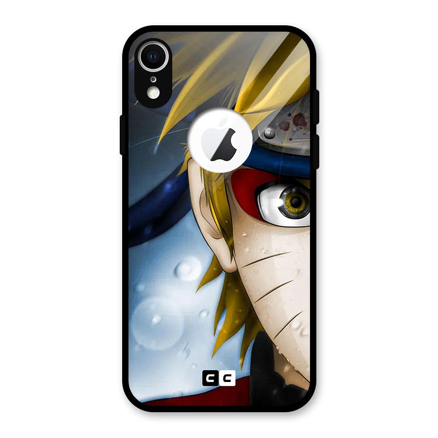 Naruto Facing Glass Back Case for iPhone XR Logo Cut