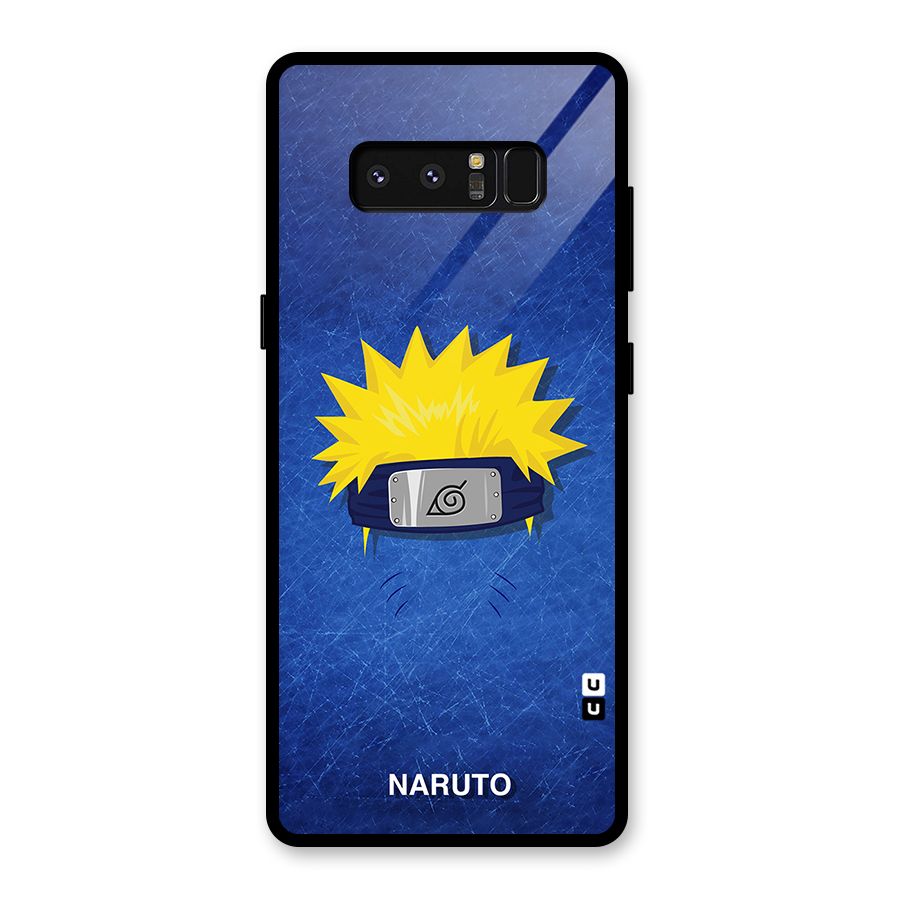 Naruto Headband Minimal Glass Back Case for Galaxy Note 8