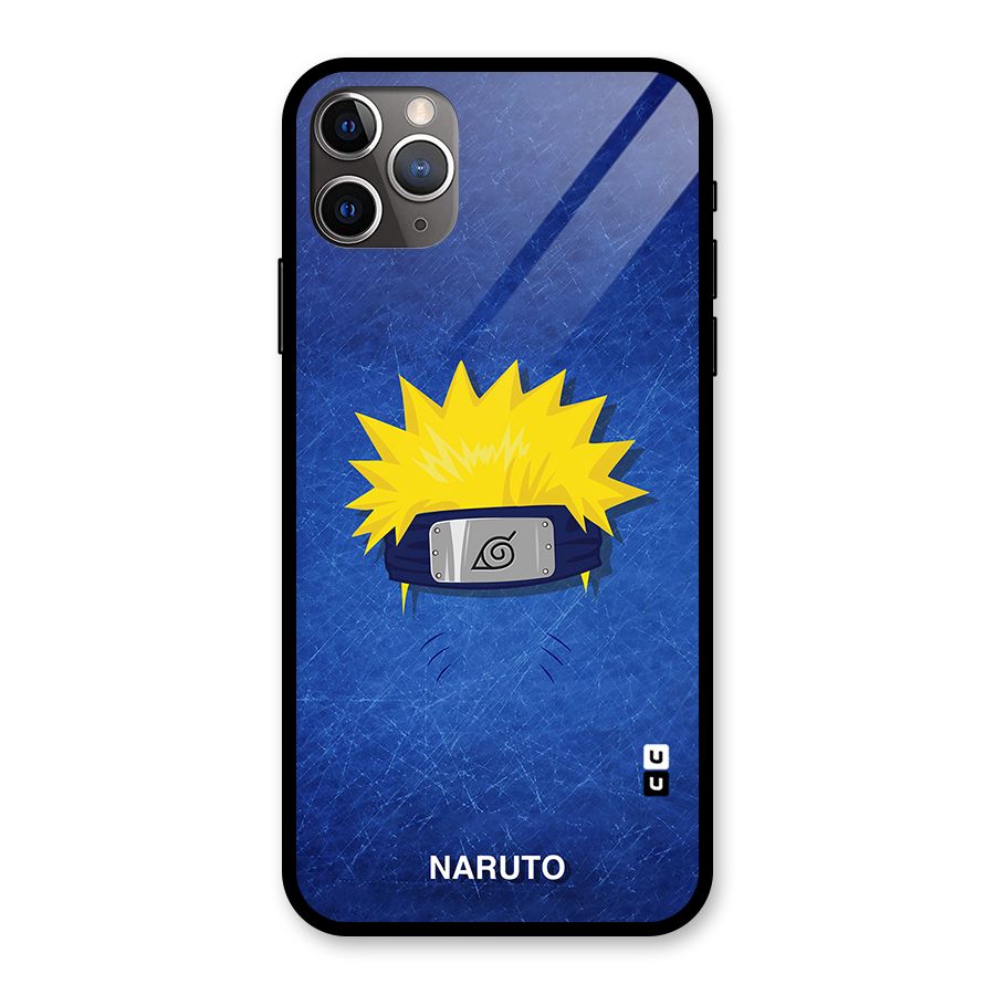 Naruto Headband Minimal Glass Back Case for iPhone 11 Pro Max