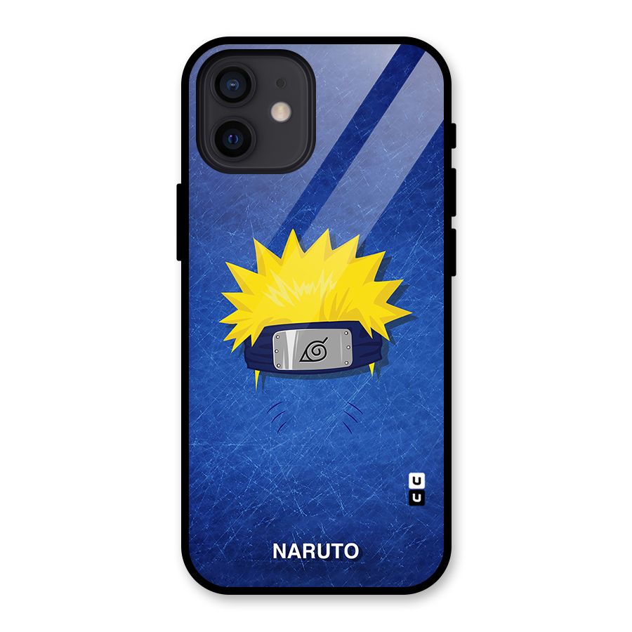 Naruto Headband Minimal Glass Back Case for iPhone 12