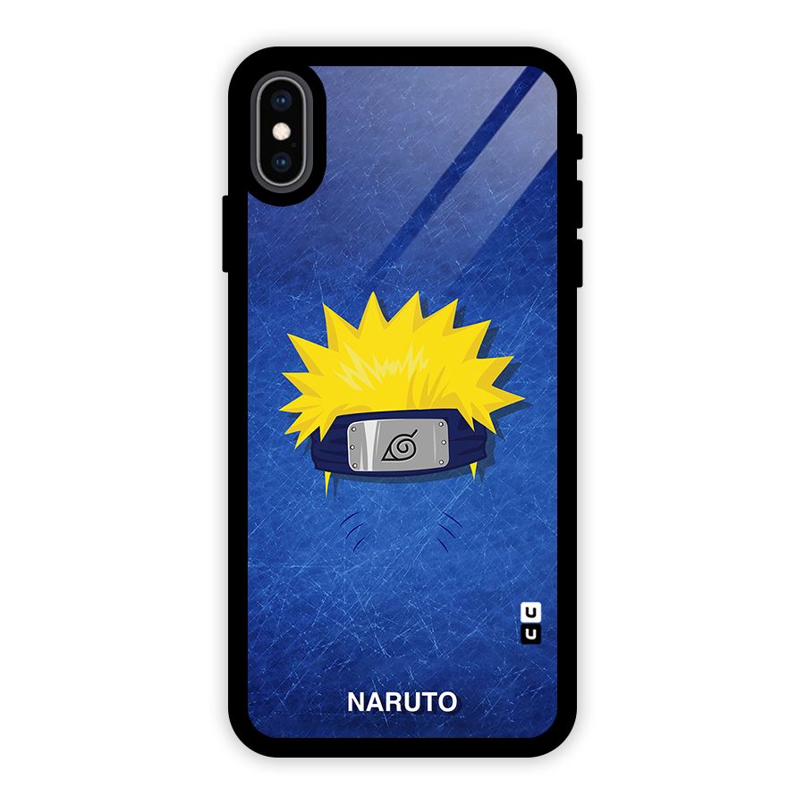 Naruto Headband Minimal Glass Back Case for iPhone XS Max