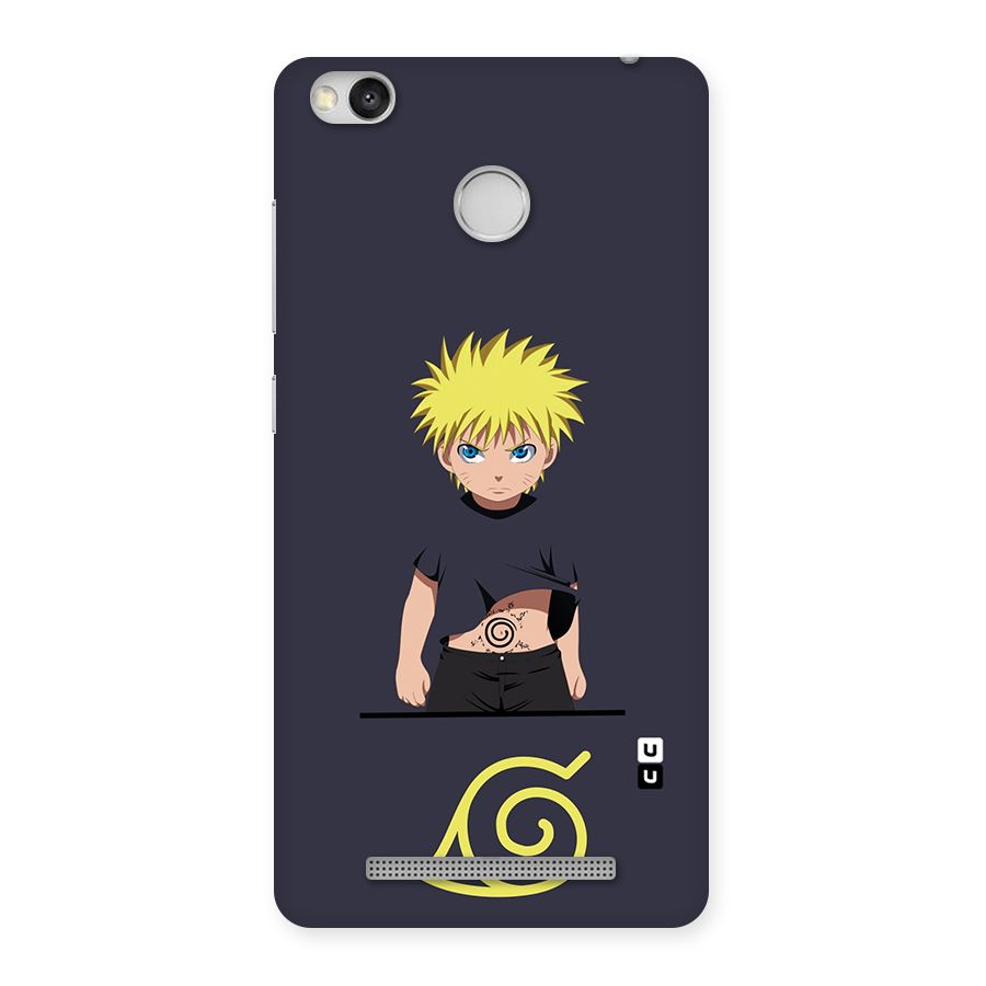 Naruto Kid Back Case for Redmi 3S Prime
