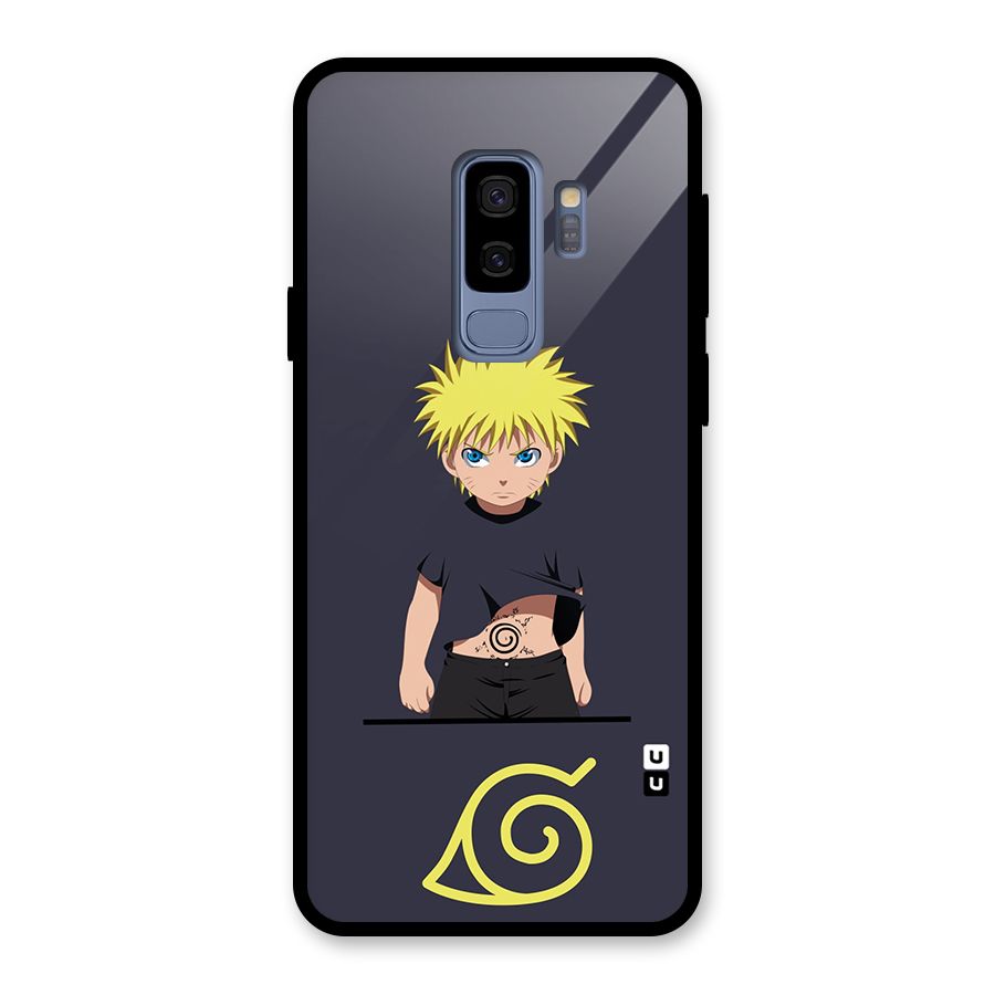 Naruto Kid Glass Back Case for Galaxy S9 Plus