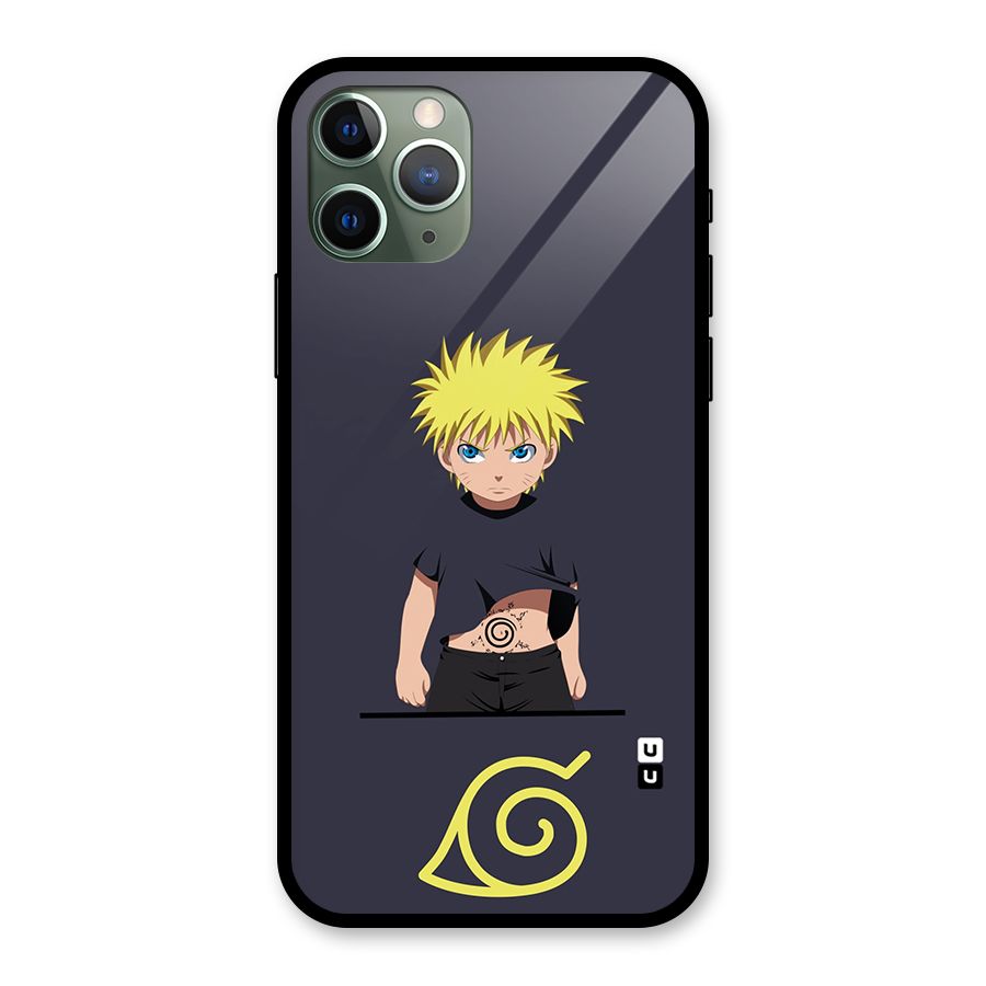Naruto Kid Glass Back Case for iPhone 11 Pro