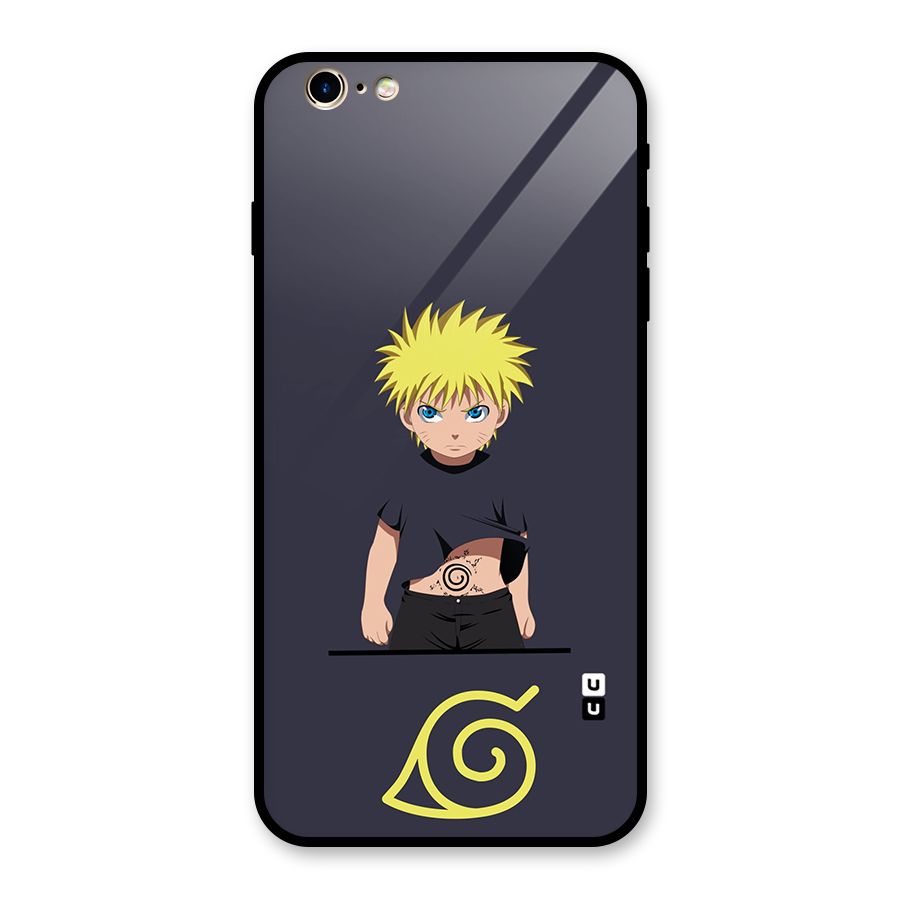 Naruto Kid Glass Back Case for iPhone 6 Plus 6S Plus