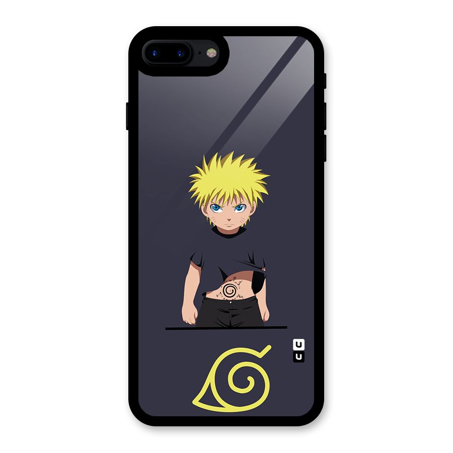 Naruto Kid Glass Back Case for iPhone 8 Plus