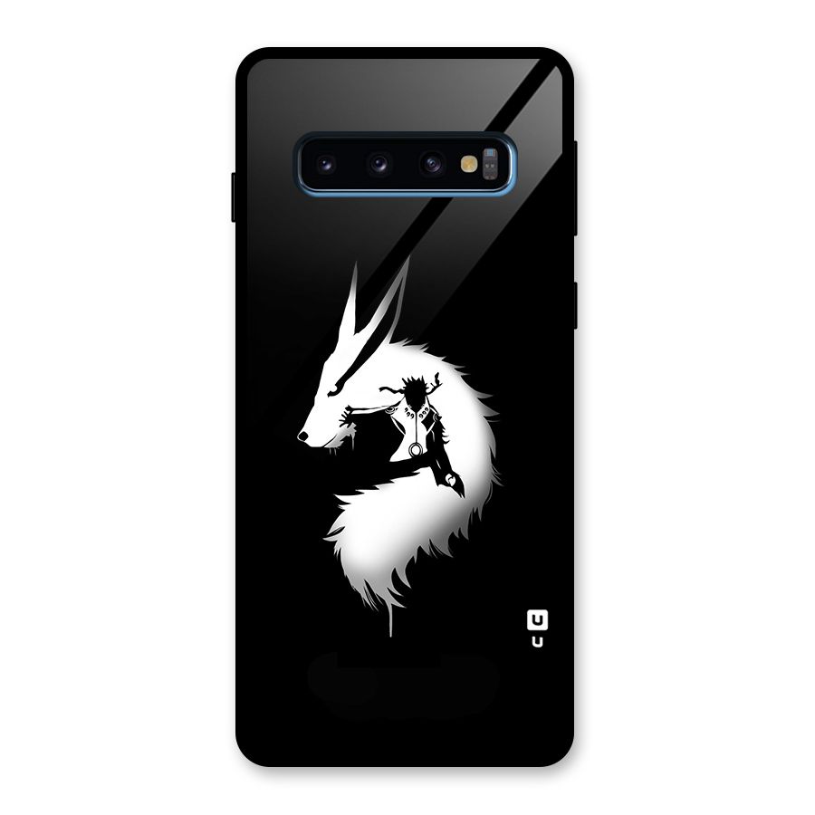 Naruto Kurama Mode Glass Back Case for Galaxy S10