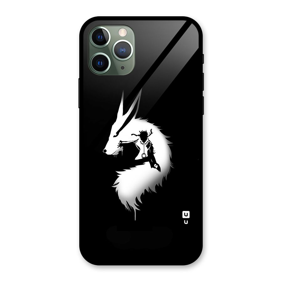 Naruto Kurama Mode Glass Back Case for iPhone 11 Pro