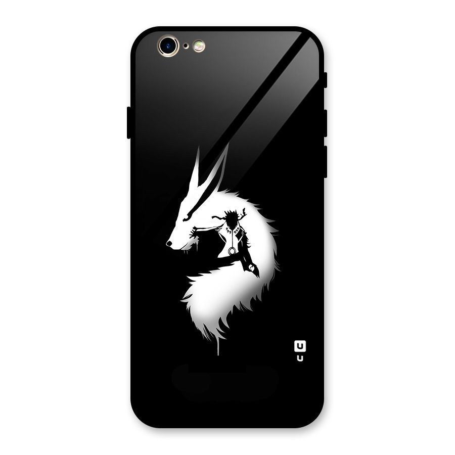 Naruto Kurama Mode Glass Back Case for iPhone 6 6S