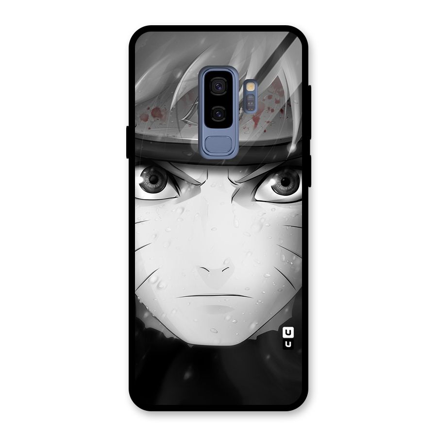 Naruto Monochrome Glass Back Case for Galaxy S9 Plus
