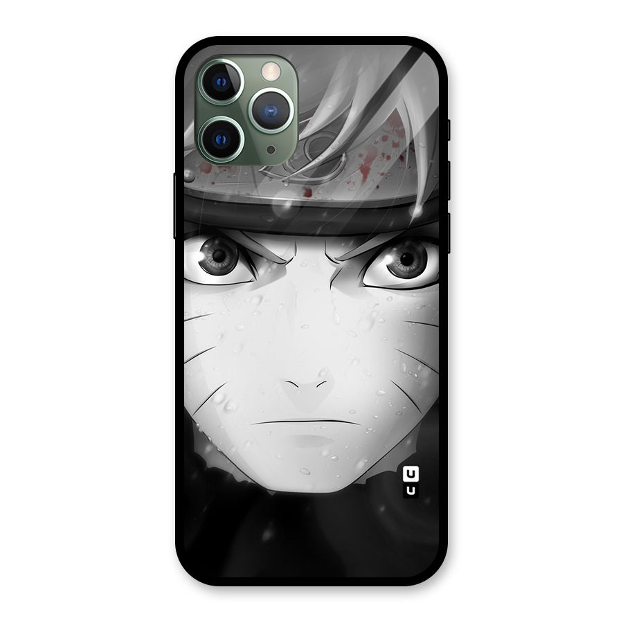 Naruto Monochrome Glass Back Case for iPhone 11 Pro