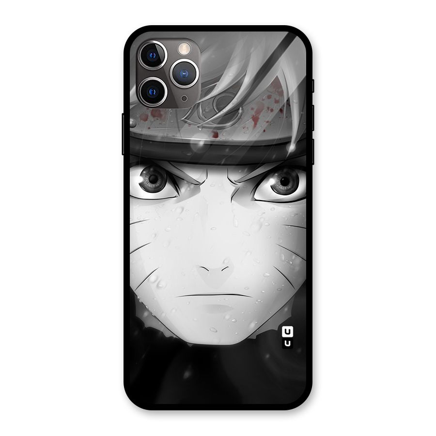 Naruto Monochrome Glass Back Case for iPhone 11 Pro Max