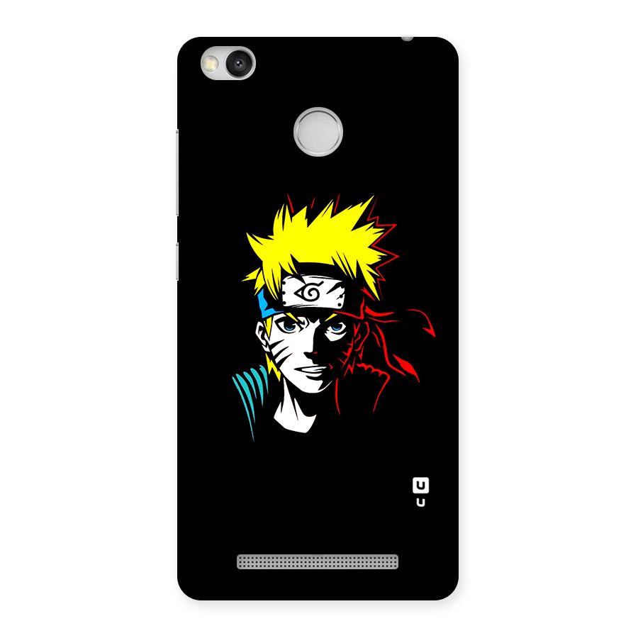 Naruto Pen Sketch Art Back Case for Redmi 3S Prime