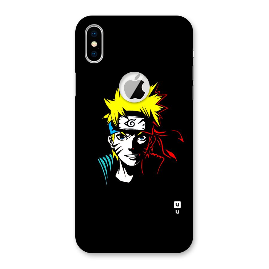 Naruto Pen Sketch Art Back Case for iPhone XS Logo Cut