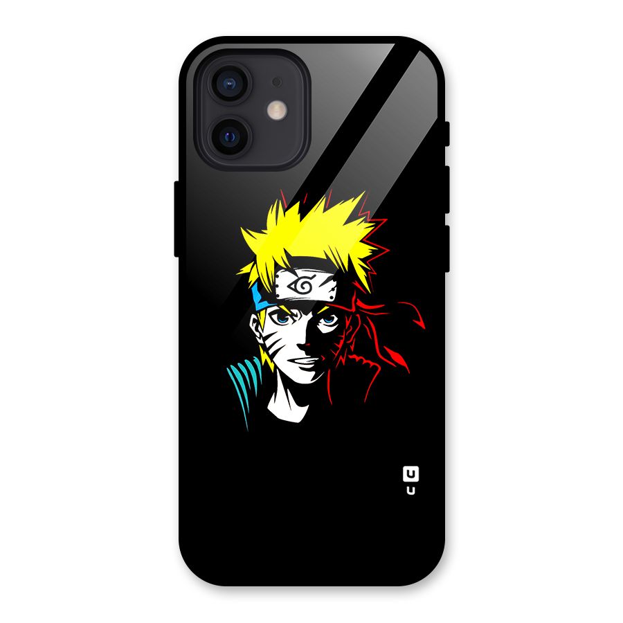 Naruto Pen Sketch Art Glass Back Case for iPhone 12