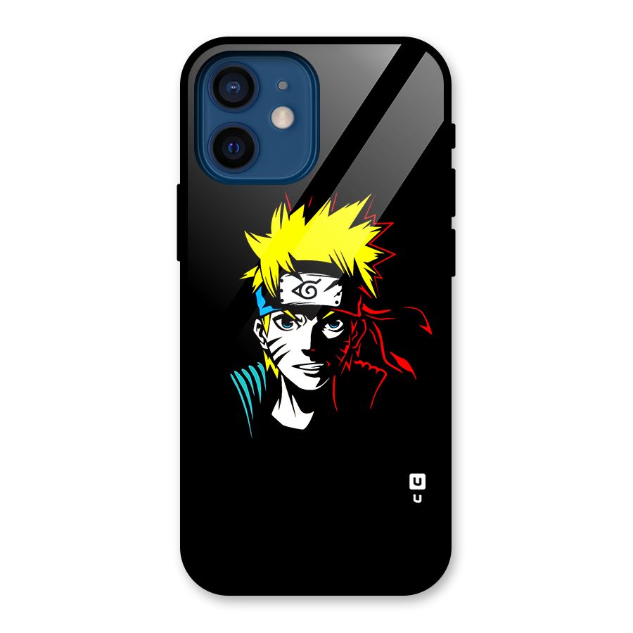 Naruto Pen Sketch Art Glass Back Case for iPhone 12 Mini