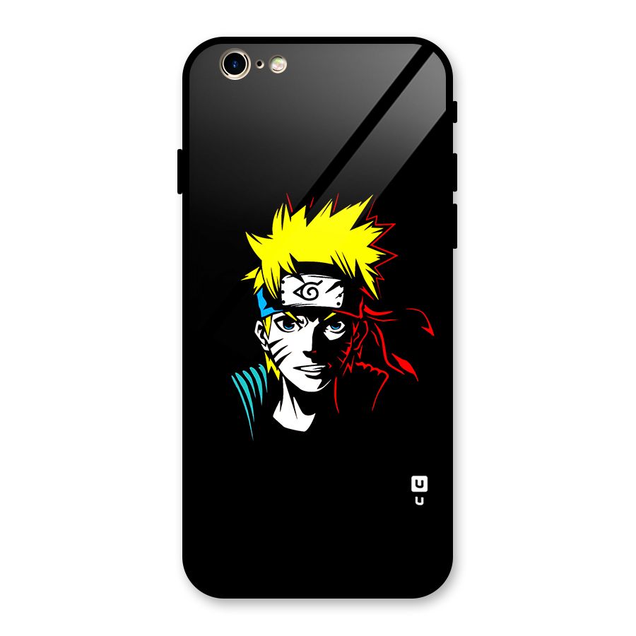 Naruto Pen Sketch Art Glass Back Case for iPhone 6 6S