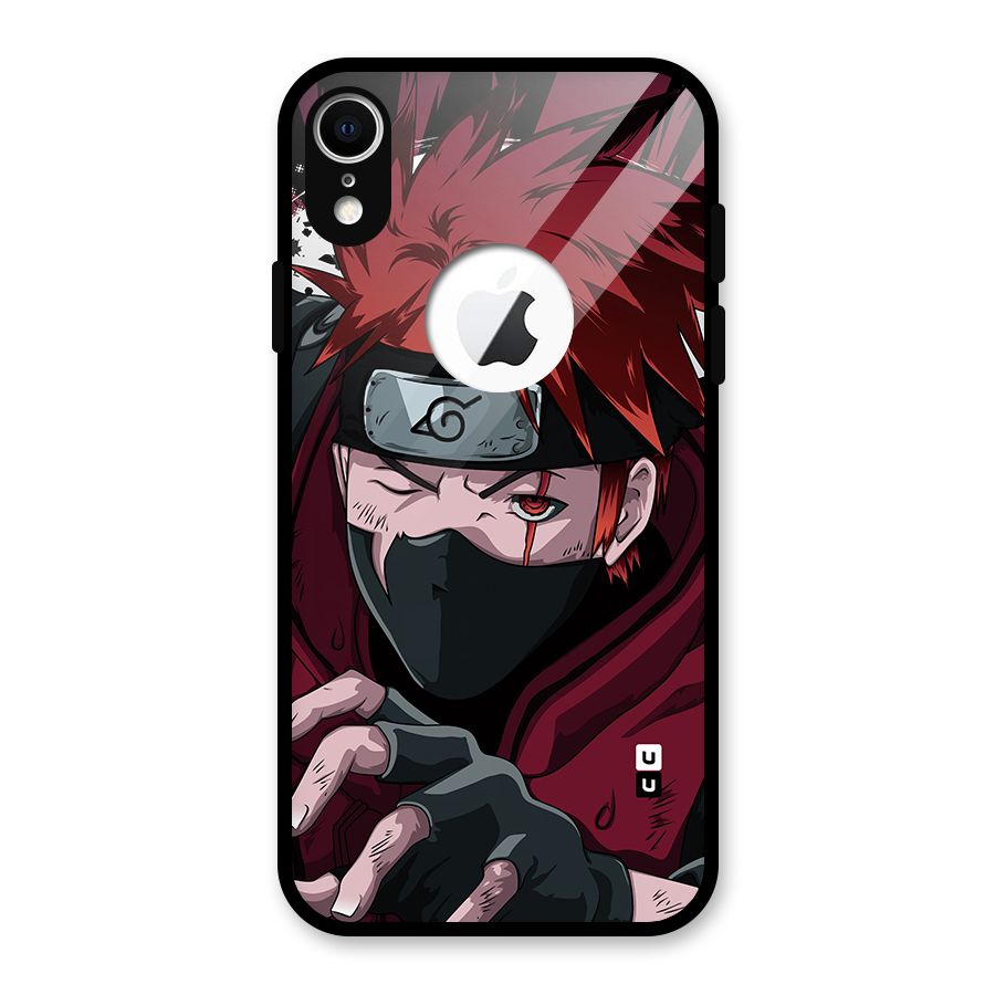 Naruto Ready Action Glass Back Case for iPhone XR Logo Cut