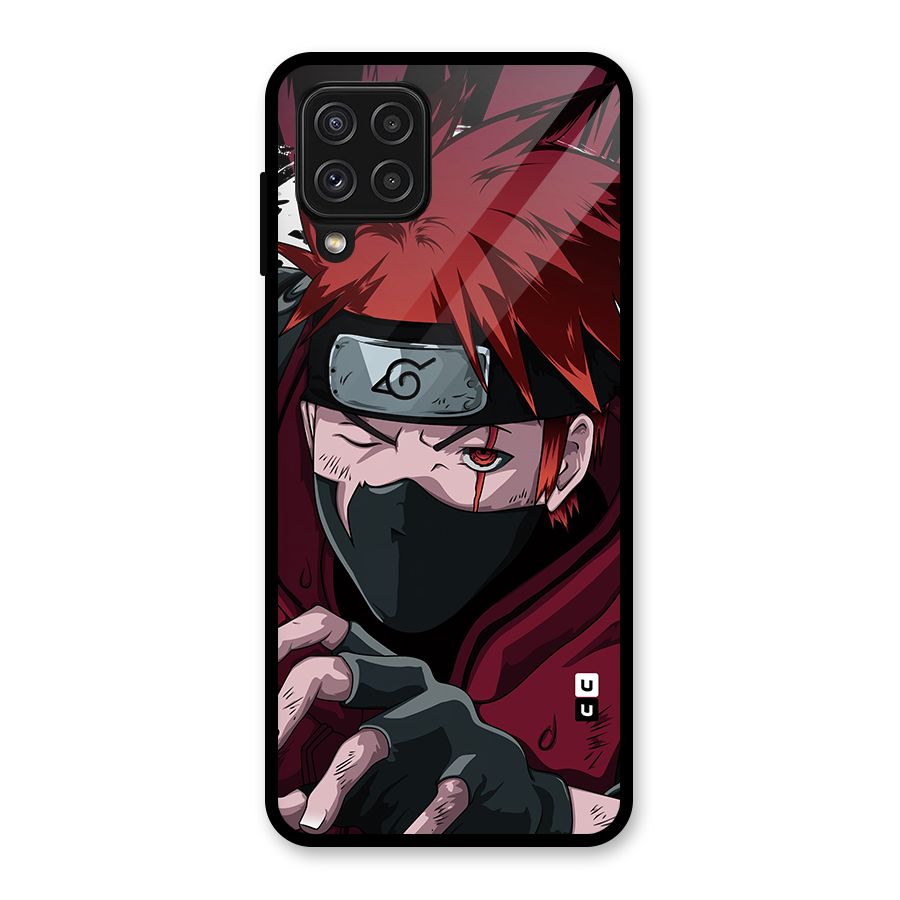 Naruto Ready Action Glass Back Case for Galaxy A22 4G