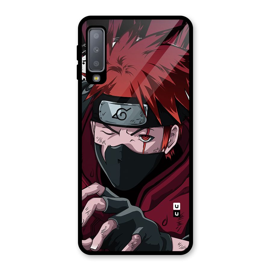 Naruto Ready Action Glass Back Case for Galaxy A7 (2018)