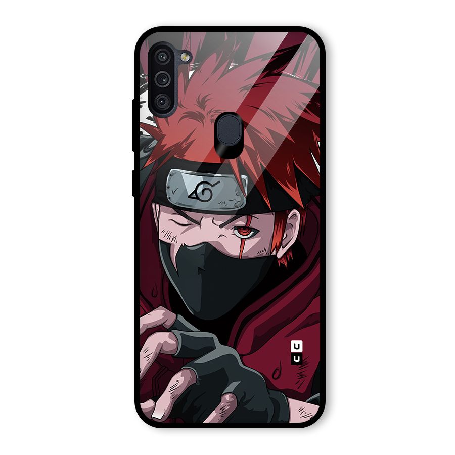 Naruto Ready Action Glass Back Case for Galaxy M11