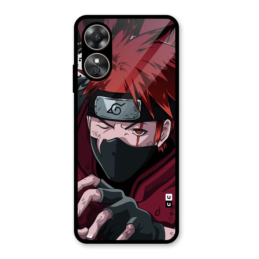 Naruto Ready Action Glass Back Case for Oppo A17