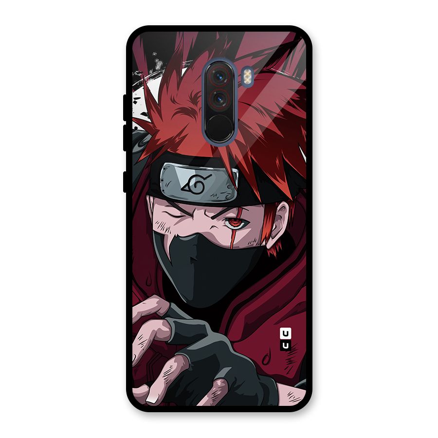 Naruto Ready Action Glass Back Case for Poco F1