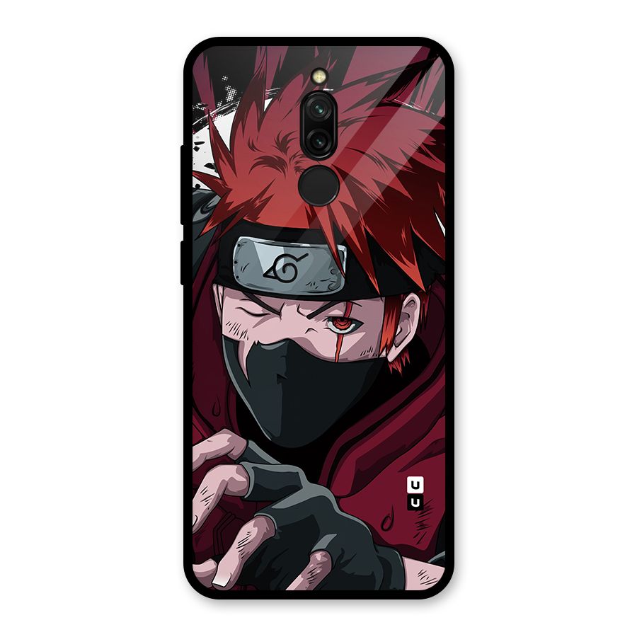 Naruto Ready Action Glass Back Case for Redmi 8