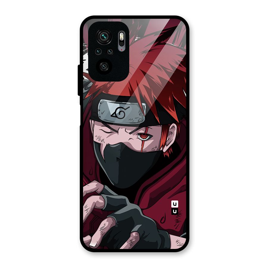 Naruto Ready Action Glass Back Case for Redmi Note 10S