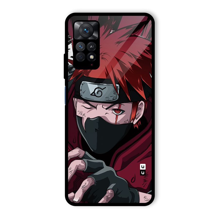 Naruto Ready Action Glass Back Case for Redmi Note 11 Pro