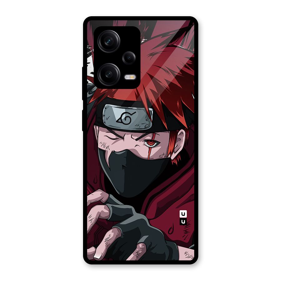 Naruto Ready Action Glass Back Case for Redmi Note 12 Pro